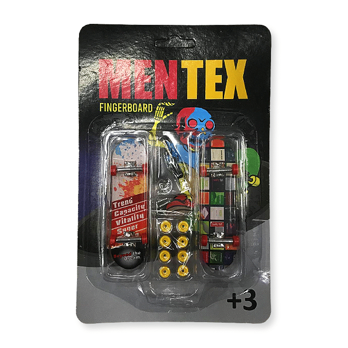 Fingerboard Mentex Kit Com Skate De Dedo Reverse Board Shop