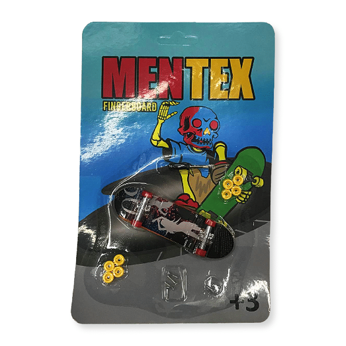 Fingerboard Mentex Kit Com Skate De Dedo Reverse Board Shop