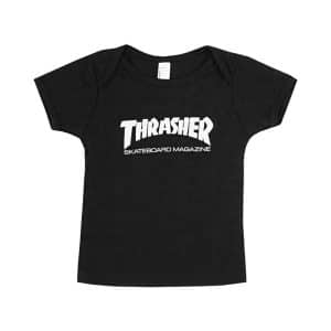 Camiseta Thrasher Infantil Logo - Preto