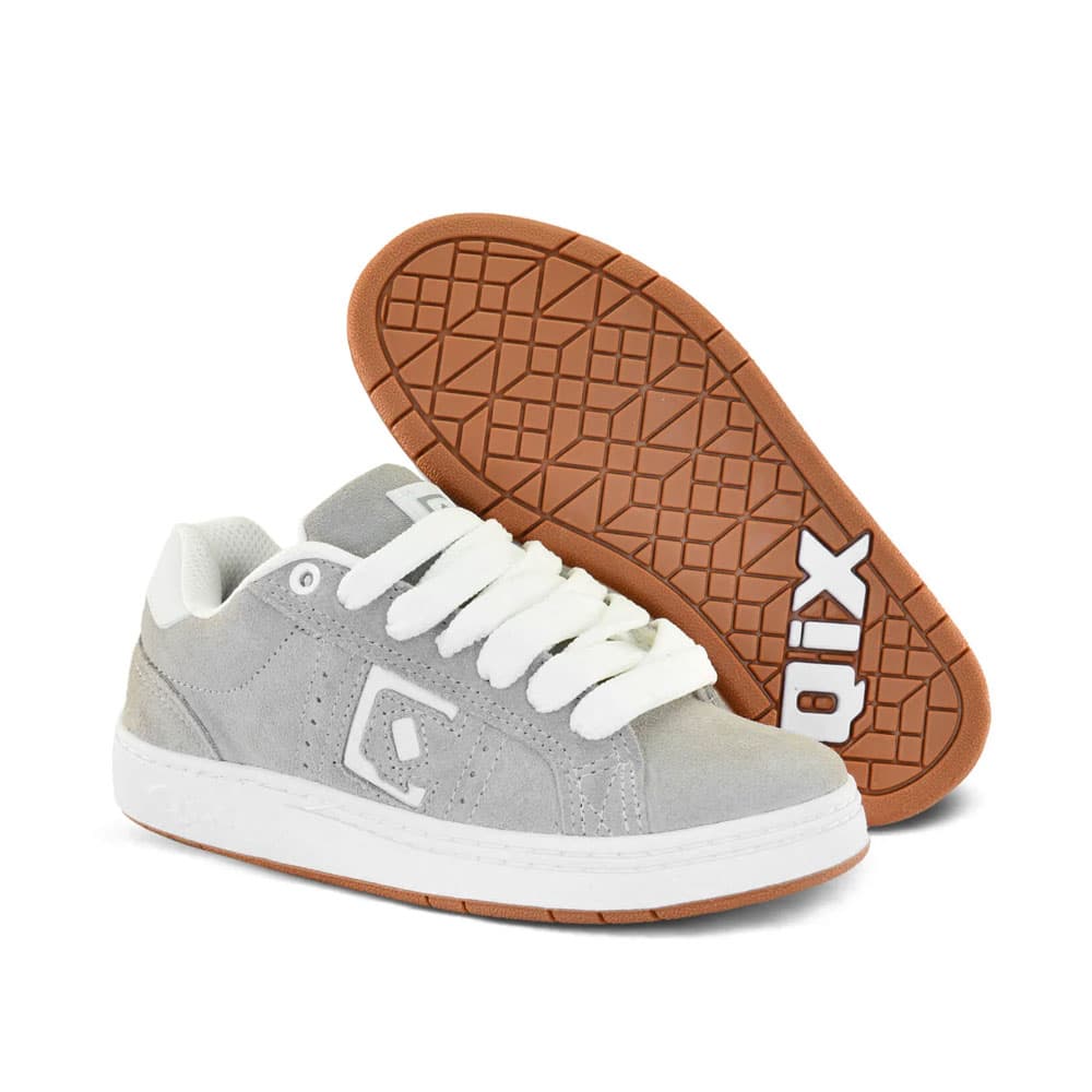 Tênis QIX Combat Suede - Cinza Branco Natural - Imagem 3