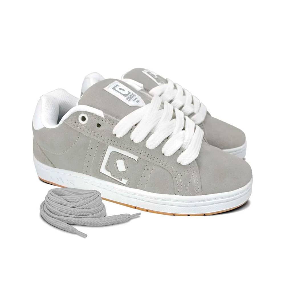 Tênis QIX Combat Suede - Cinza Branco Natural - Imagem 2