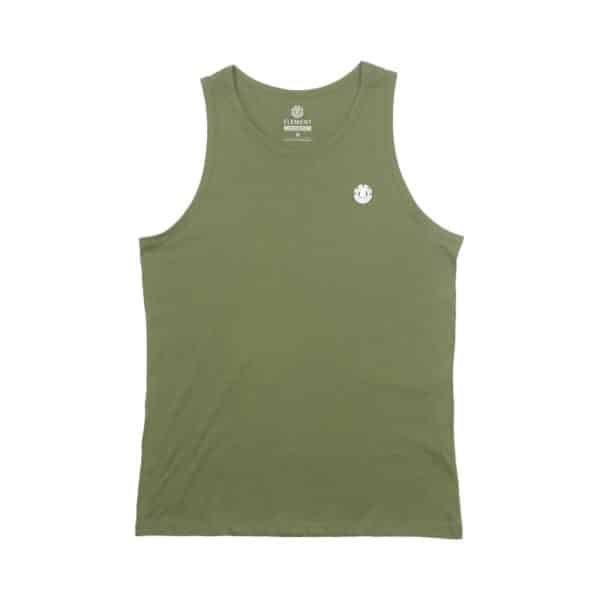 Camiseta Element Regata Logo Chest Color - Verde Oliva