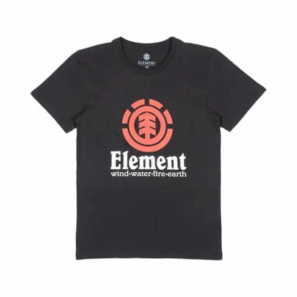 Camiseta Element Juvenil Vertical - Preto