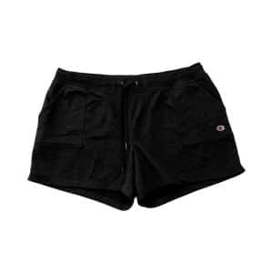 Shorts Champion Feminino Moletom Campus French - Preto