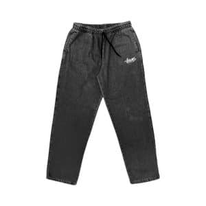 Calça Save Logo - Jeans Preto Estonado