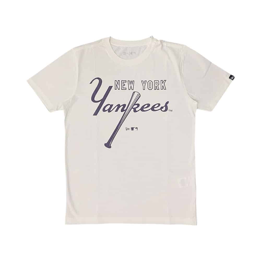 Camiseta New Era Action Sunset MBL New York Yankees - Off White