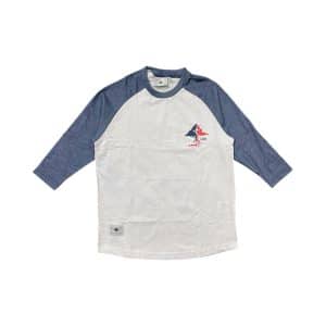 Camiseta LRG Raglan 3/4 Juvenil - Branco Azul