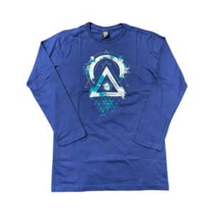 Camiseta Violações Mnga Longa Juvenil - Azul