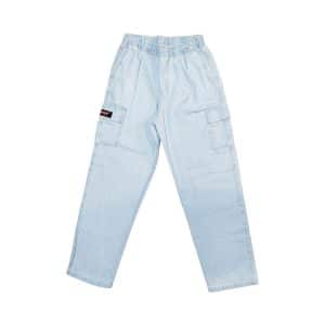 Calça Your Face Cargo Juvenil - Jeans Claro