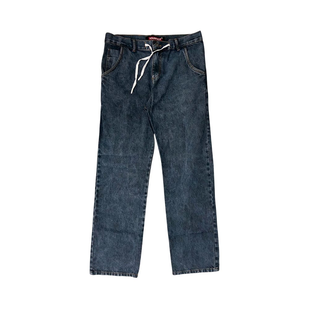 Calça Your Face Baggy - Jeans Estonado