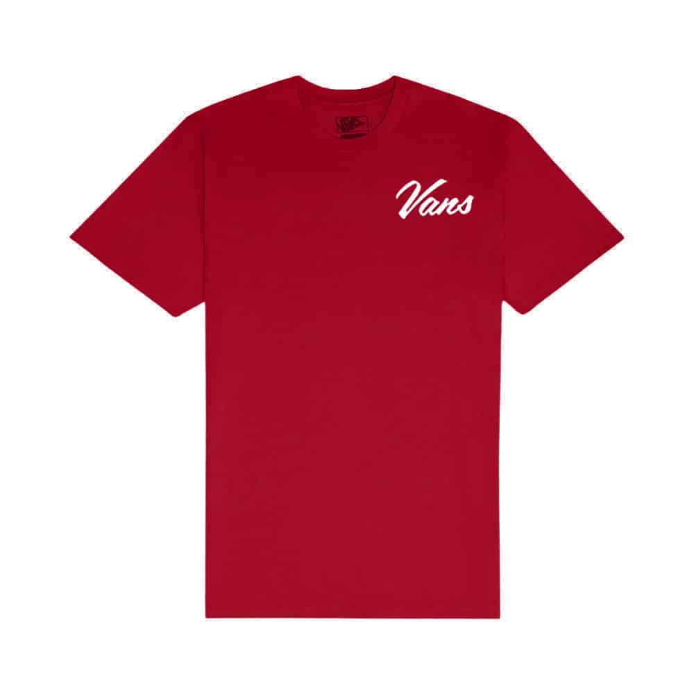 Camiseta VANS Juvenil Chop Shop - Vermelho