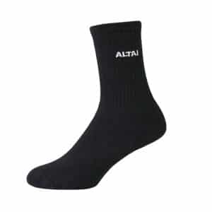 Meia Altai Básica Bordada - Preto