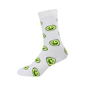 Meia Altai Smile Collab Treze Clout - Branco