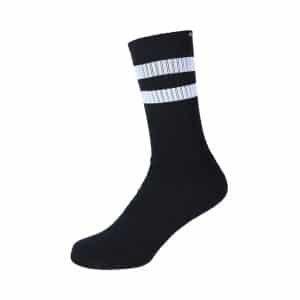 Meia Altai White Stripes - Preto