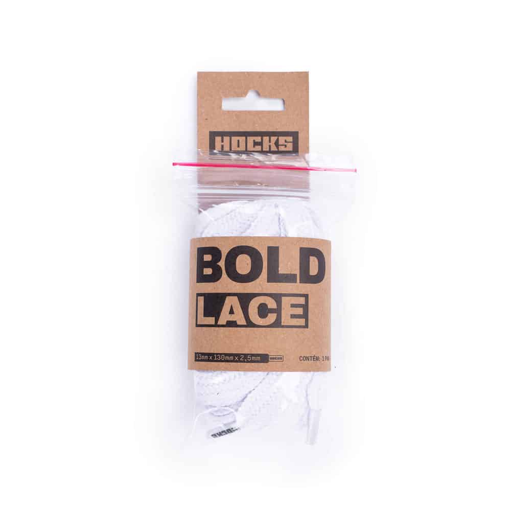 Cadarço Hocks Bold Lace - Branco