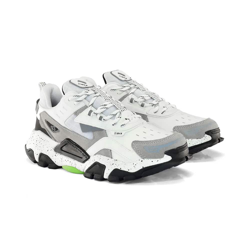 Tênis Qix Trek Out Door - Branco Cinza - Imagem 2