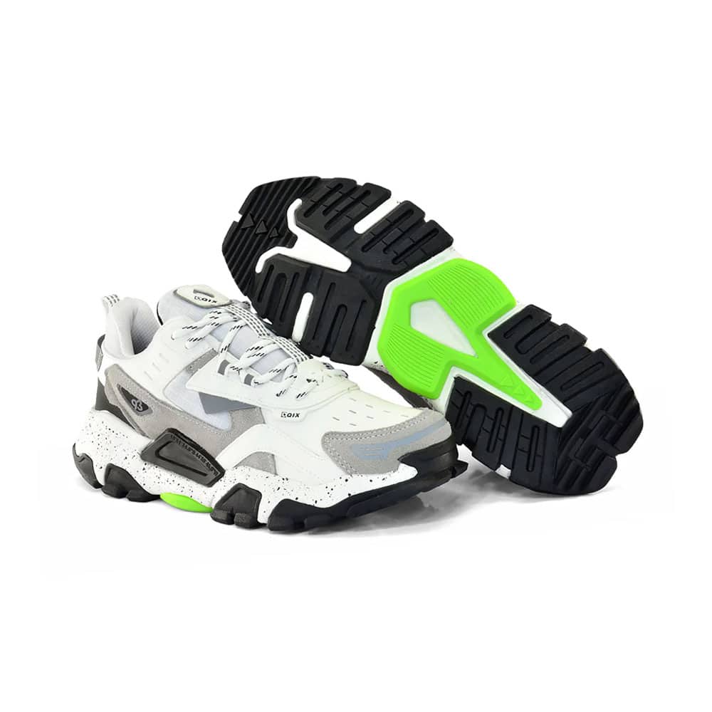 Tênis Qix Trek Out Door - Branco Cinza - Imagem 4