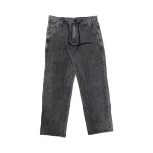 Calça Save Reta Jeans Estonado - Preto