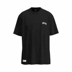 Camiseta LRG Cursive Over Knit - Preto